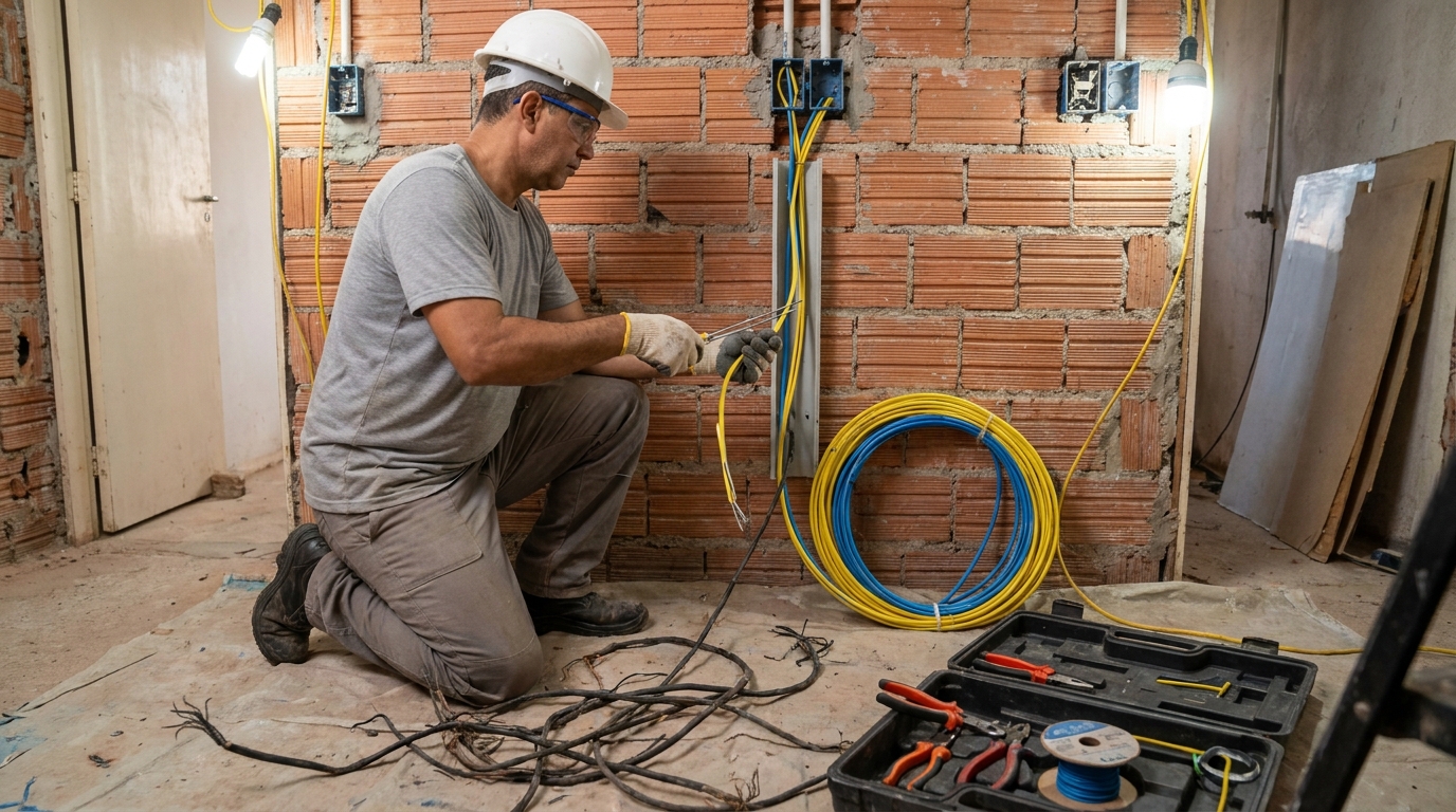 Adequação de Fiação em Guarulhos‑SP
