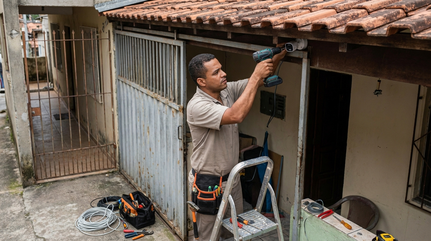 Instalação de Câmera Residencial em Guarulhos‑SP